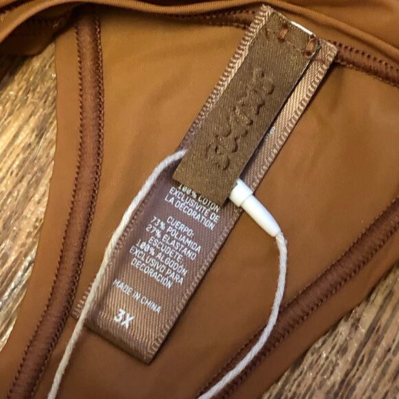 Skims Copper Dipped Front Thong Panties Size 3X - Picture 6 of 8